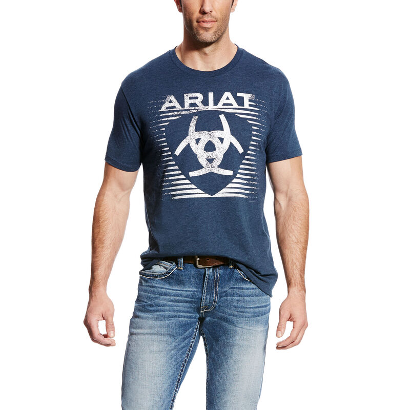 Camisetas Ariat Shade Azul Marino Hombre - Chile 657-GEXRQB